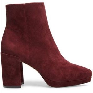 Steve Madden Burgundy Suede Bootie